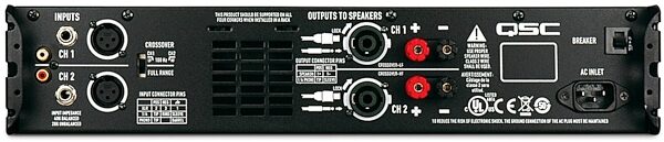 QSC GX3 Power Amplifier (300 Watts), New, Rear