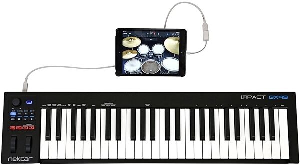 Nektar Impact GX49 USB MIDI Keyboard Controller, 49-Key, New, iPadding
