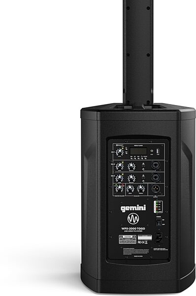 Gemini WPX-2000TOGO PA System, New, Action Position Back