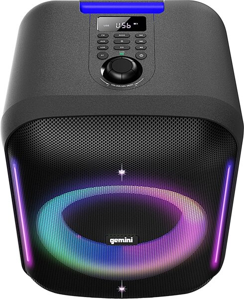 Gemini GRV-650L UltraRave Powered Speaker, New, Action Position Back