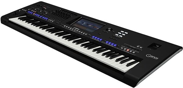 Yamaha Genos Arranger Workstation Keyboard, 76-Key, New, Angle