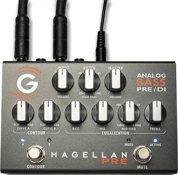 Genzler Magellan Analog Bass Preamp DI Pedal, New, Action Position Back