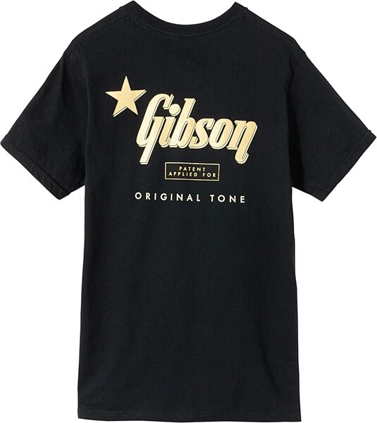 Gibson Original Tone T-Shirt, Black, Large, Action Position Back