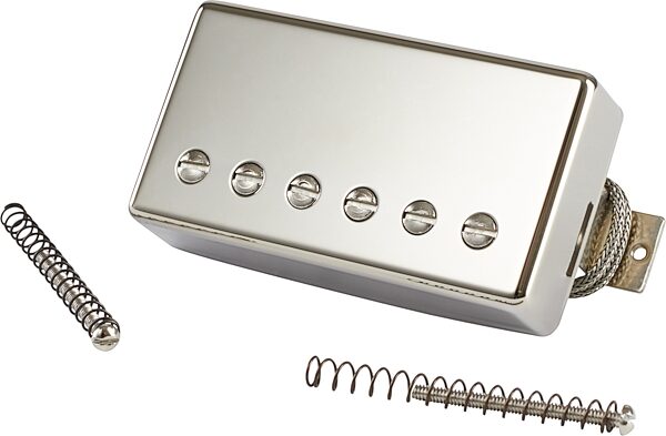 Gibson Burstbucker Guitar Pickup, Double Black, Nickel Cover, Type 2, Action Position Back