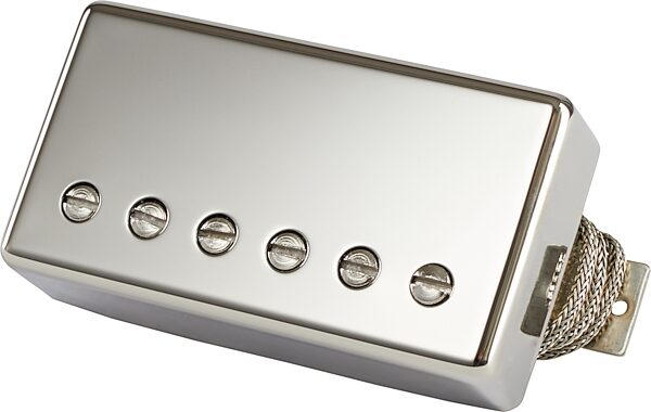 Gibson Burstbucker Guitar Pickup, Double Black, Nickel Cover, Type 3, Action Position Back
