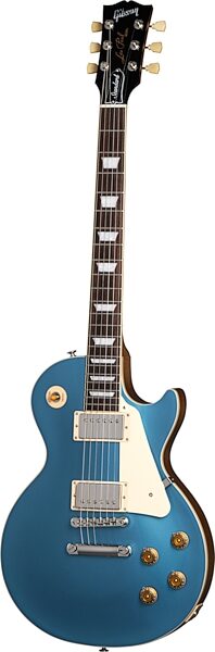 Gibson Les Paul Standard 50s Custom Color Electric Guitar, Figured Top (with Case), Pelham Blue, Open Box (Very Good), Main with all components Front