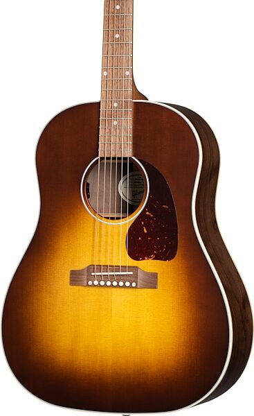 Gibson J-45 Studio Walnut Acoustic-Electric Guitar (with Case), Satin Walnut Burst, Open Box (Good), Action Position Back