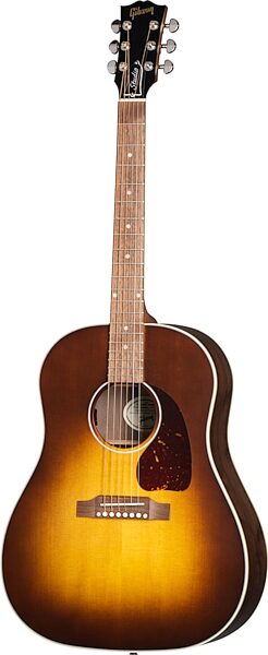Gibson J-45 Studio Walnut Acoustic-Electric Guitar (with Case), Satin Walnut Burst, Open Box (Good), Action Position Back