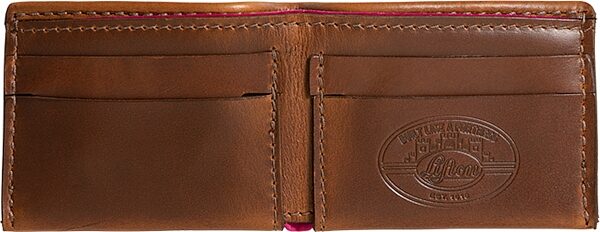 Gibson Lifton Leather Wallet, Brown, Main Back