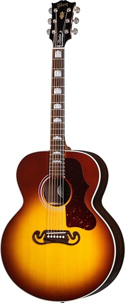 Gibson SJ-200 Studio Rosewood Jumbo Acoustic-Electric Guitar (with Case), Satin Rosewood Burst, Blemished, Action Position Back