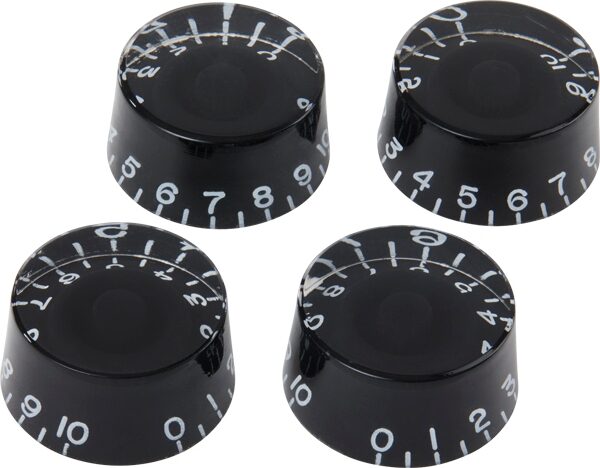 Gibson Speed Knobs, Black, 4-Pack, Action Position Back
