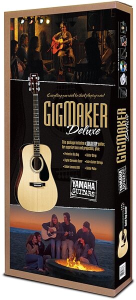 Yamaha Gigmaker Deluxe Acoustic Guitar Package, New, Box View