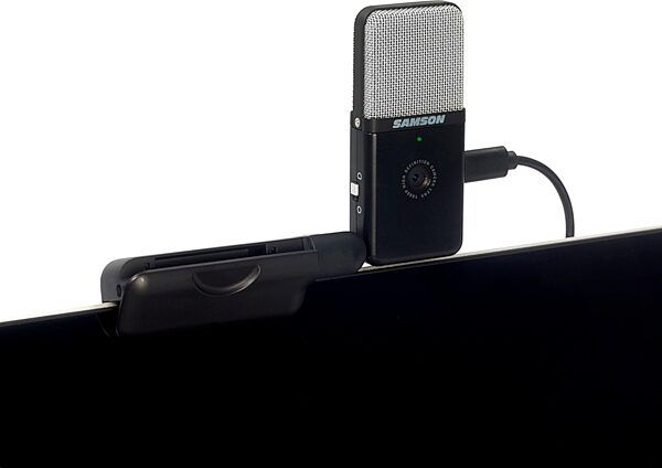 Samson Go Mic Video Portable USB Microphone with HD Webcam, New, Action Position Back