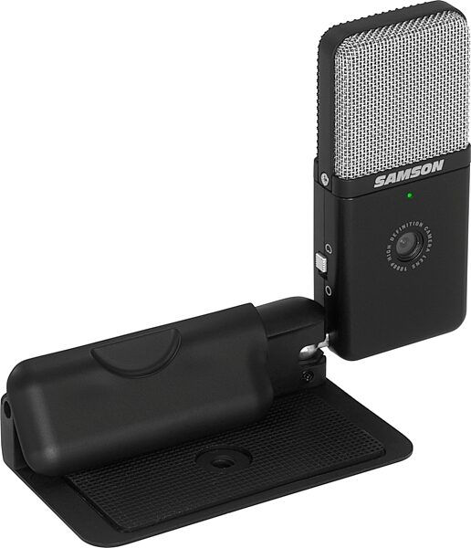 Samson Go Mic Video Portable USB Microphone with HD Webcam, New, Action Position Back