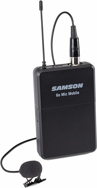 Samson Go Mic Mobile PXD2 Beltpack Transmitter with LM8 Lavalier Microphone, USED, Warehouse Resealed, Action Position Back