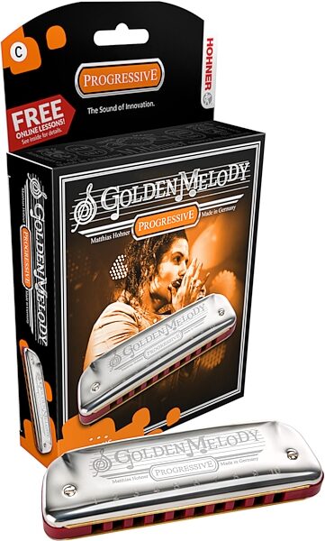 Hohner Golden Melody Diatonic Harmonica, Action Position Back