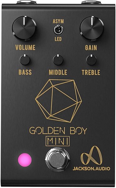 Jackson Audio Golden Boy Mini Overdrive Pedal, Black, Main