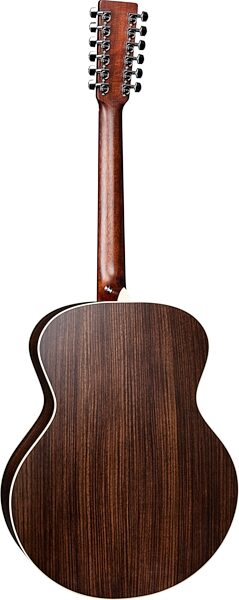 Martin Grand J-16E Jumbo 12 String Acoustic-Electric Guitar (with Gig Bag), Main Back