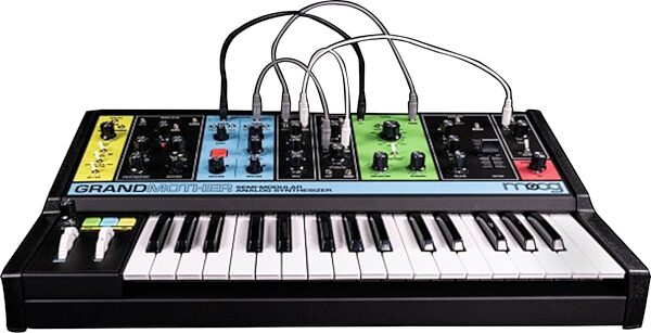 Moog Grandmother Analog Keyboard Synthesizer, Standard, Action Position Back