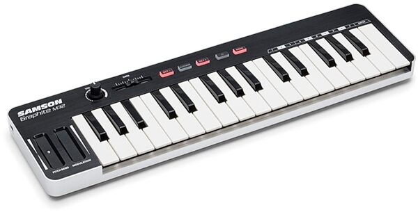 Samson Graphite M32 USB MIDI Controller Keyboard, 32-Key, Angle
