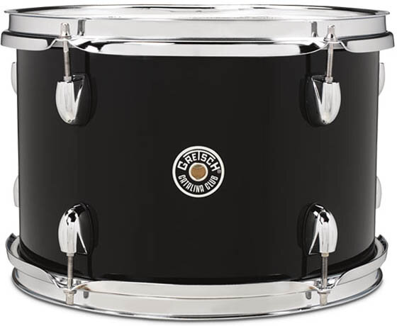 Gretsch CT1R443C Catalina Club Drum Shell Kit, 3-Piece, Black, Action Position Back