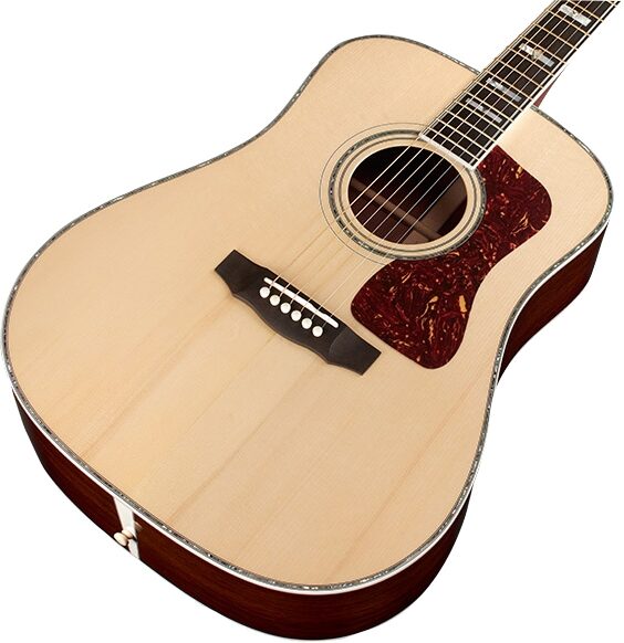 Guild GSR D-55 70th Anniversary Limited Edition Acoustic Guitar (with Case), Natural, Action Position Back
