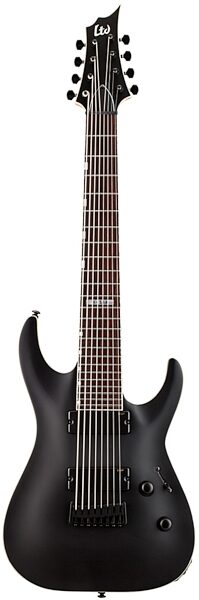 ESP LTD H-338 Electric Guitar, 8-String, Black Satin