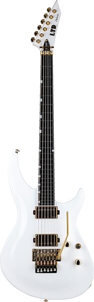ESP LTD H3-1000FR Electric Guitar (with EMG Pickups), Snow White, Action Position Back