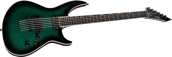 ESP LTD H3-1000 Electric Guitar, Black Turquoise Burst, Action Position Back