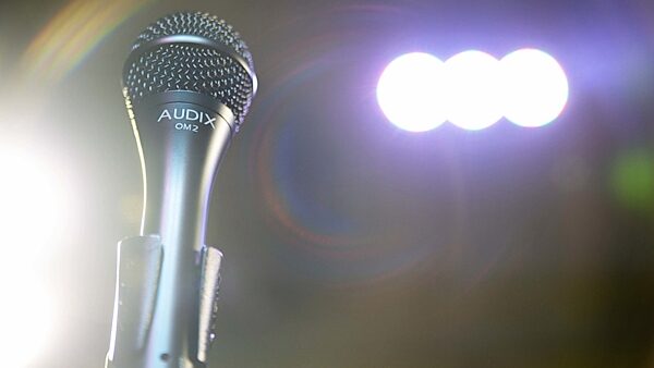 Audix OM2 Dynamic Cardioid Microphone, OM2 (Standard), In Use