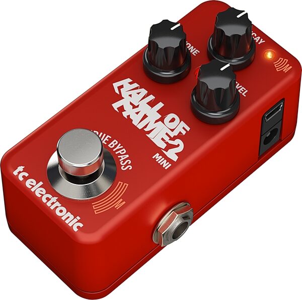 TC Electronic Hall of Fame 2 Mini Reverb Pedal, Action Position Back