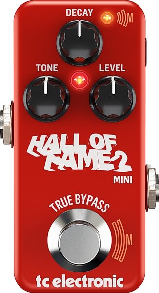 TC Electronic Hall of Fame 2 Mini Reverb Pedal, Action Position Back