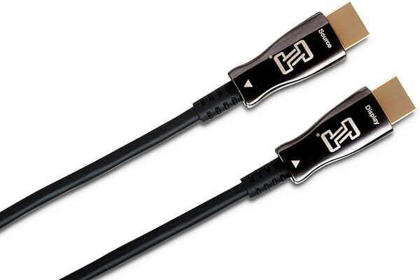 Hosa High Speed 4K HDMI Active Optical Cable, 10 foot, Detail Side