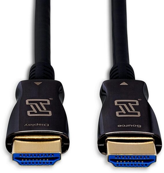 Hosa High Speed 4K HDMI Active Optical Cable, 10 foot, Detail Side