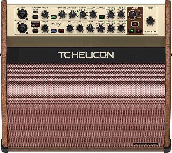 TC-Helicon Harmony V100 Acoustic Guitar Amplifier (100 Watts), Action Position Back