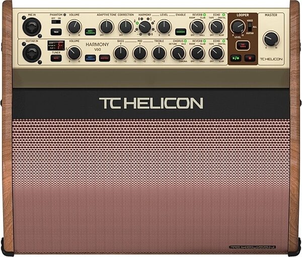 TC Helicon Harmony V60 Acoustic Guitar Amplifier, Action Position Back