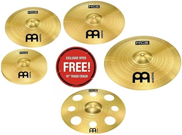 Meinl Percussion HCS 5-Piece Cymbal Pack, Main