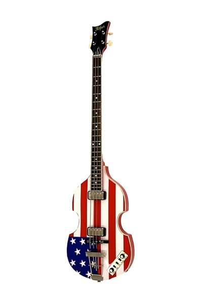 Hofner HCT5001 USA Flag Violin Electric Bass, Main
