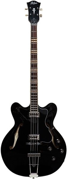 Hofner HCT5007 Verythin Electric Bass (with Case), Black