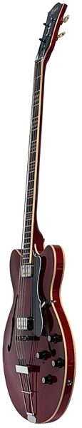 Hofner HCT5007 Verythin Electric Bass (with Case), Cherry Left Angle