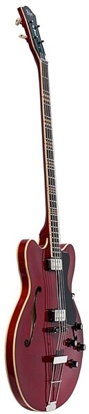 Hofner HCT5007 Verythin Electric Bass (with Case), Cherry Right Angle