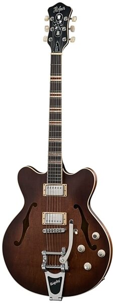 Hofner HCT-VTH Verythin CT Electric Guitar (with Case), Antique Natural