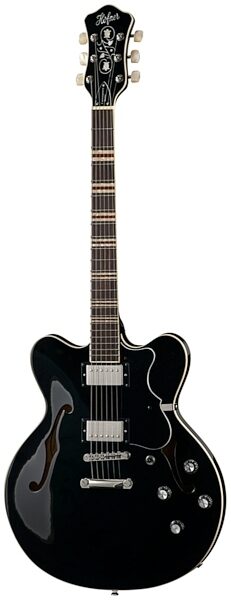 Hofner HCT-VTH Verythin CT Electric Guitar (with Case), Black