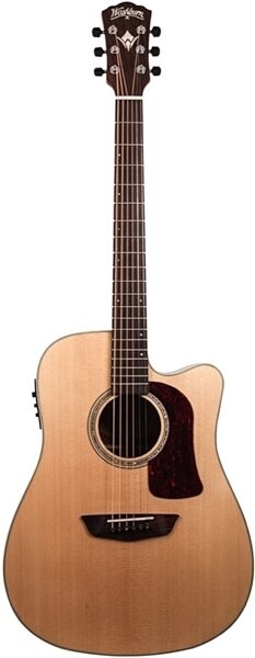 Washburn Heritage 100 Series Dreadnought Acoustic-Electric Guitar (with Case), Main