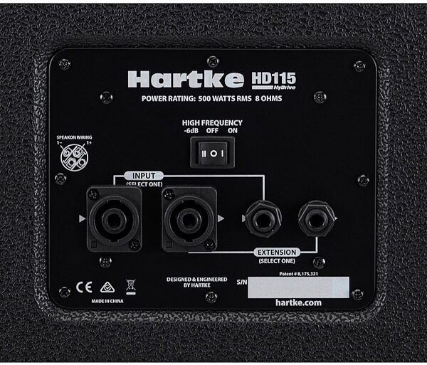 Hartke HD115 HyDrive HD Bass Speaker Cabinet (1x15", 500 Watts), New, Alt