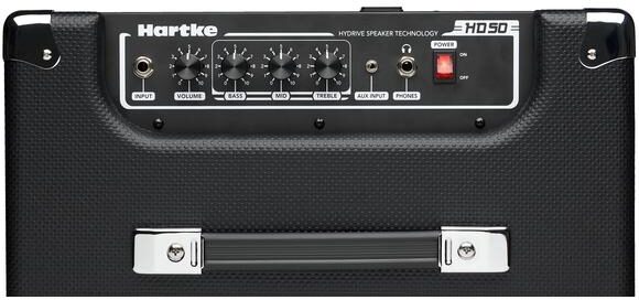 Hartke HD50 HyDrive Bass Combo Amplifier (50 Watts, 1x10"), New, Top