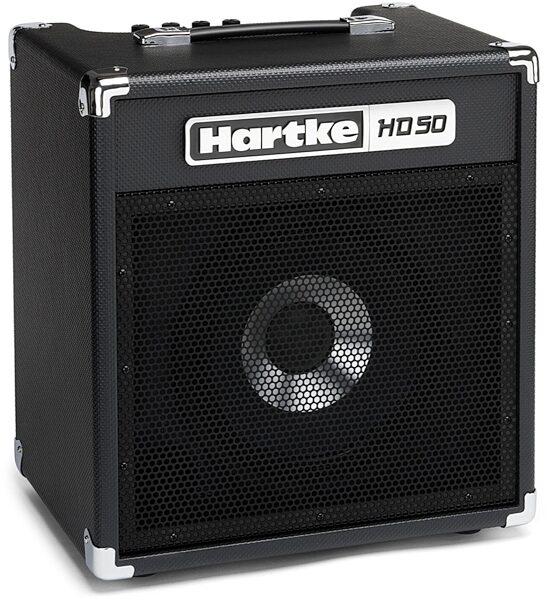 Hartke HD50 HyDrive Bass Combo Amplifier (50 Watts, 1x10"), New, Angle