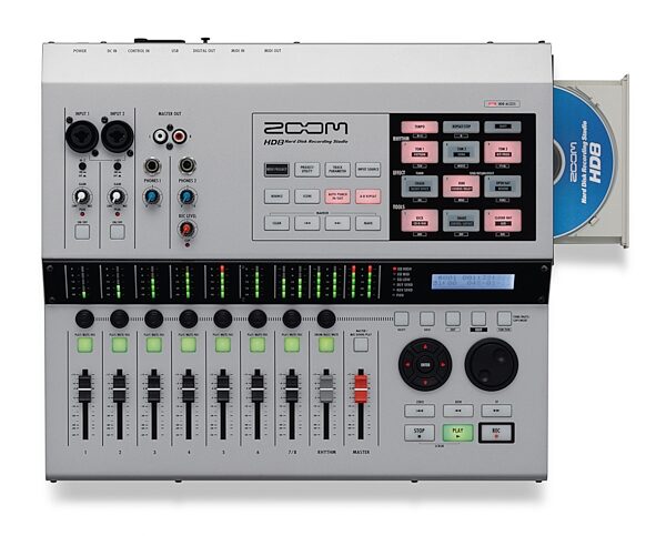 Zoom HD8CD Multi-Track Recording Studio, Top