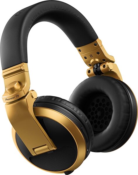 Pioneer DJ HDJ-X5BT Wireless Bluetooth DJ Headphones, Gold, Scratch and Dent, Action Position Back