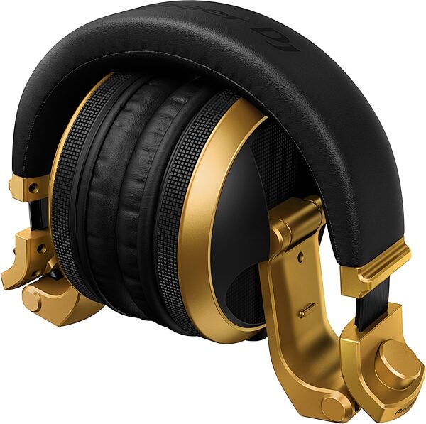 Pioneer DJ HDJ-X5BT Wireless Bluetooth DJ Headphones, Gold, Scratch and Dent, Action Position Back